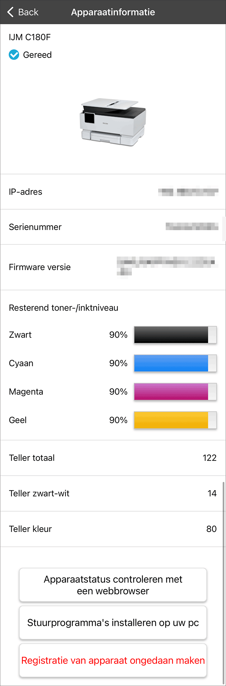 Illustratie van toepassingsscherm