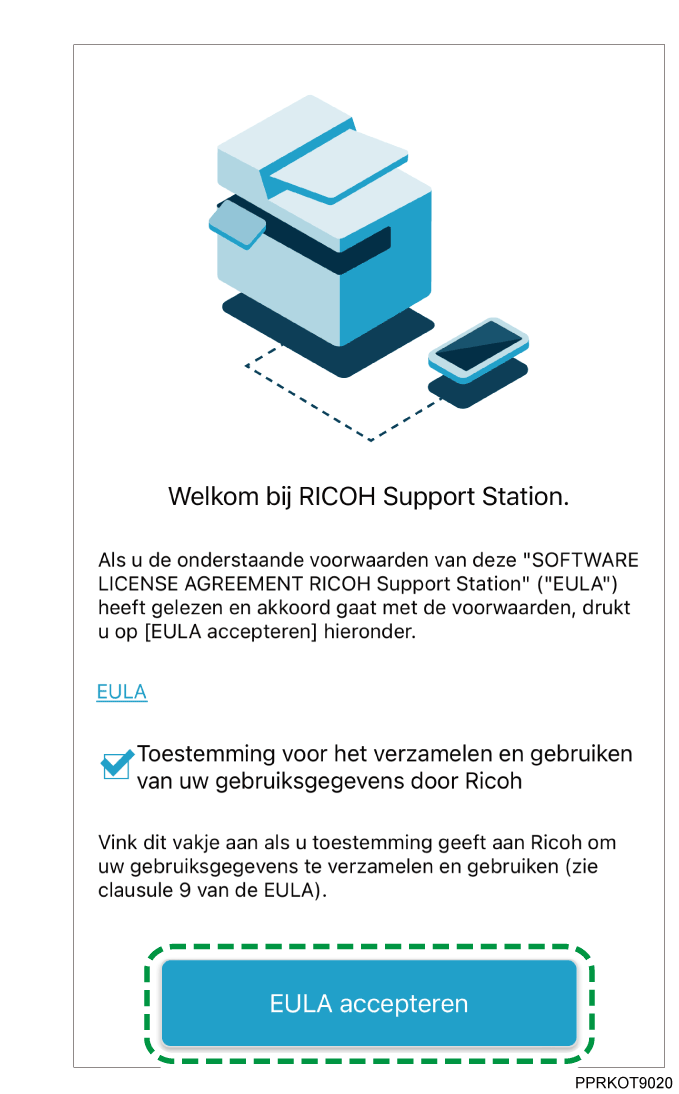 Illustratie van toepassingsscherm