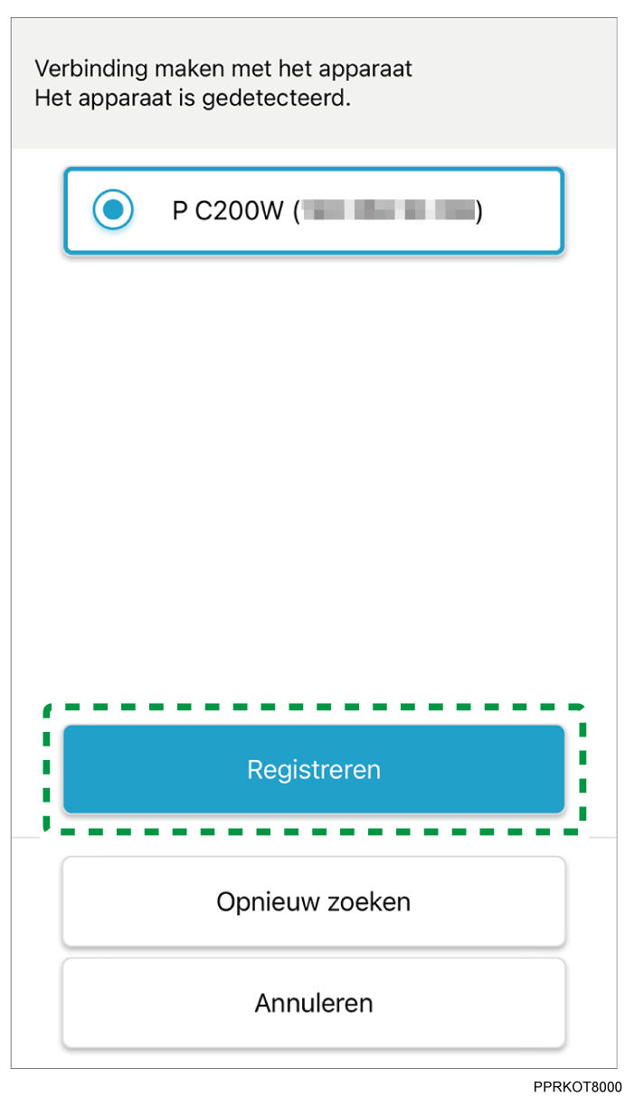 Illustratie van toepassingsscherm
