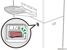 電源スイッチのイラスト