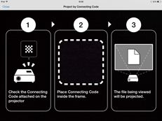 Specifying a Projector Using Connecting Codes