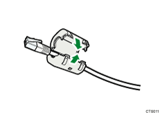 Gigaイーサネットケーブルのイラスト 説明番号つき