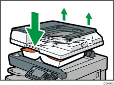 自動原稿送り装置（ADF）のイラスト