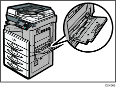 手差しトレイのイラスト