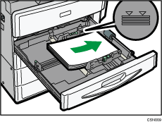 給紙トレイのイラスト