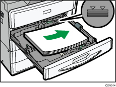 給紙トレイのイラスト