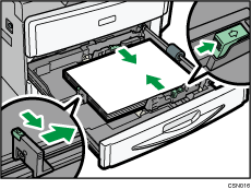 給紙トレイのイラスト