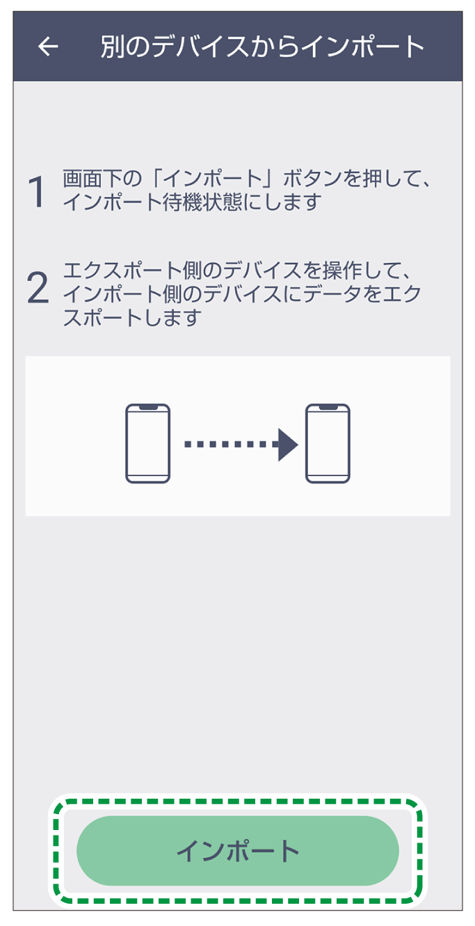 アプリケーション画面のイラスト