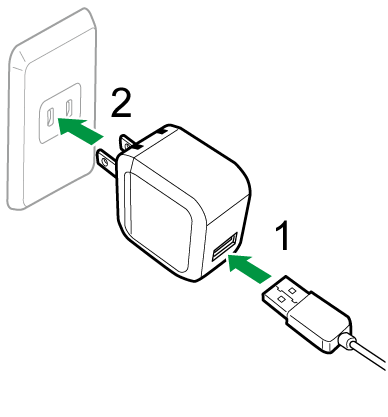 USB電源アダプターのイラスト