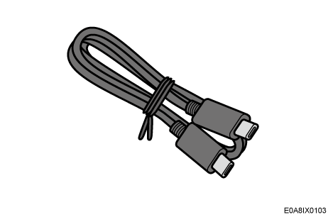 USBケーブルのイラスト