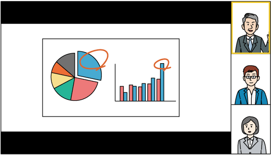 アプリケーション画面のイラスト