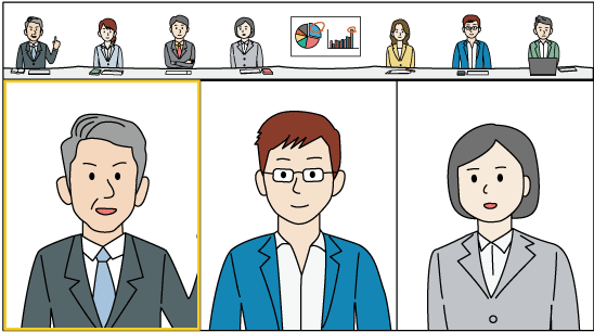 アプリケーション画面のイラスト