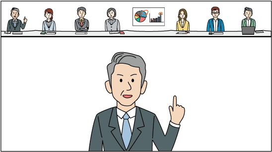 アプリケーション画面のイラスト