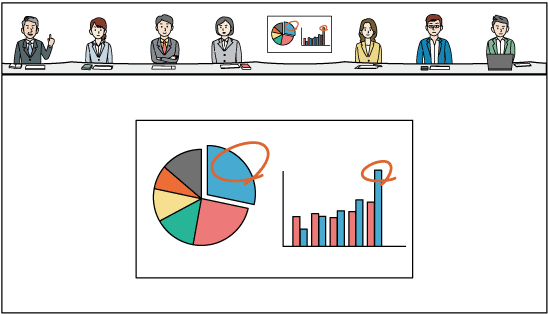 アプリケーション画面のイラスト