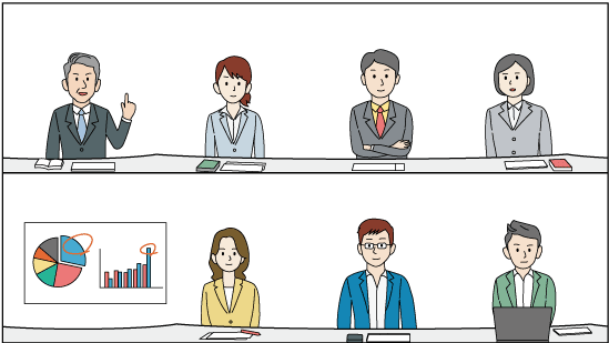 アプリケーション画面のイラスト