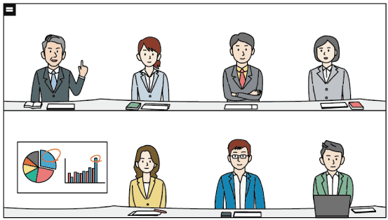 アプリケーション画面のイラスト