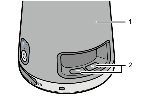 機器側面のイラスト 説明番号つき