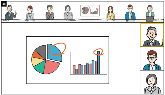 アプリケーション画面のイラスト