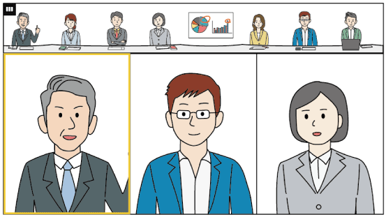 アプリケーション画面のイラスト