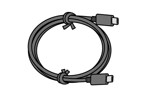 USBケーブルのイラスト