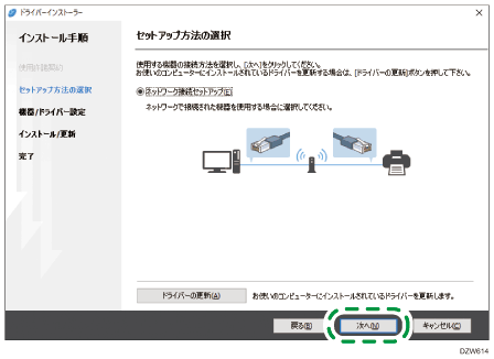 ドライバー画面のイラスト