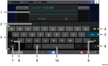 本体画面のイラスト 説明番号つき
