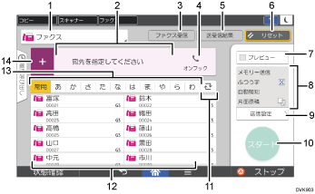 本体画面のイラスト 番号付き