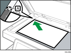 原稿ガラスのイラスト