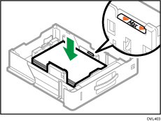 給紙トレイのイラスト