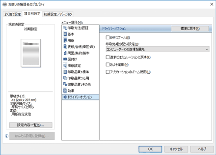 ドライバー画面のイラスト