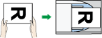 自動原稿送り装置（ADF）にセットするときのイメージイラスト