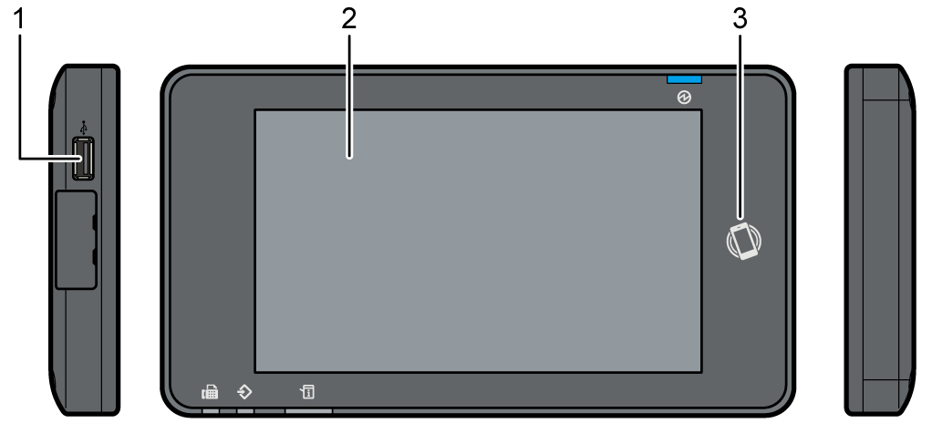 本体操作部のイラスト 説明番号つき