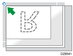 原稿のセット方向のイメージイラスト