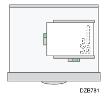 用紙のセット方法のイメージイラスト