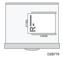 用紙のセット方法のイメージイラスト