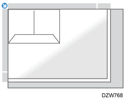 コピー機能を使用するときのセット方法のイメージイラスト