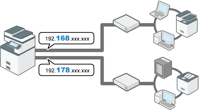 拡張USBプリントサーバーユニットのイメージイラスト