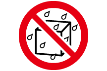 水ぬれ禁止のマーク