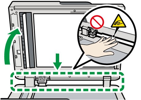 原稿ガラスのイラスト