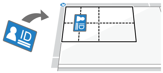 IDカードコピーのイメージイラスト