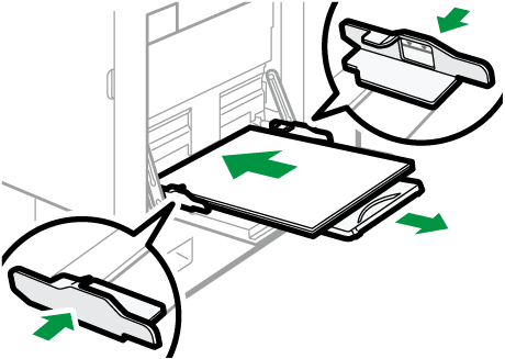 手差しトレイのイラスト