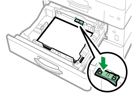 給紙トレイのイラスト