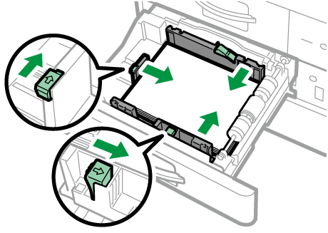 給紙トレイのイラスト