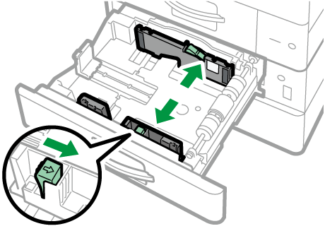 給紙トレイのイラスト