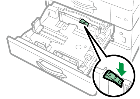 給紙トレイのイラスト