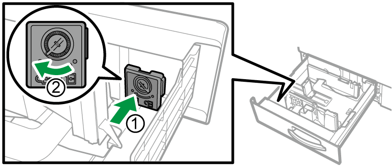 給紙トレイのイラスト