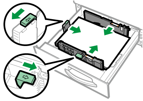 給紙トレイのイラスト