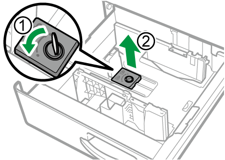 給紙トレイのイラスト