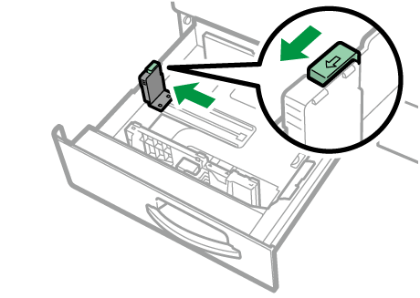 給紙トレイのイラスト