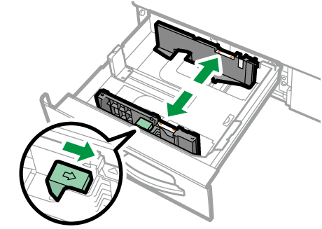 給紙トレイのイラスト